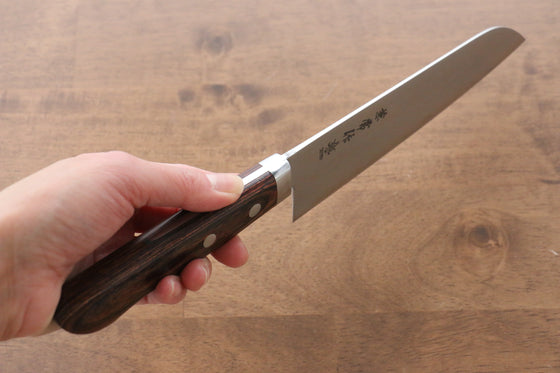 Kanetsune VG1 17 Layer Damascus Santoku 165mm Mahogany Handle - Japanny - Best Japanese Knife