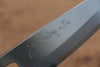 Jikko Shiko White Steel Kiritsuke Deba  120mm Ebony with Double Ring Handle - Japanny - Best Japanese Knife