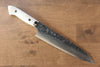 Yoshimi Kato R2/SG2 Damascus Kiritsuke Gyuto Japanese Knife 210mm White Acrylic Handle - Japanny - Best Japanese Knife