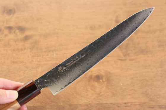 Sakai Takayuki VG10 33 Layer Damascus Petty-Utility 180mm Keyaki (Japanese Elm) Handle - Japanny - Best Japanese Knife
