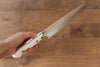 Yoshimi Kato R2/SG2 Damascus Kiritsuke Gyuto Japanese Knife 210mm White Acrylic Handle - Japanny - Best Japanese Knife