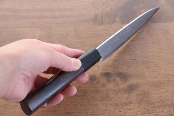 Jikko White Steel No.2 Petty-Utility 120mm Shitan Handle - Japanny - Best Japanese Knife