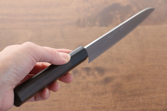 Jikko White Steel No.2 Petty-Utility 150mm Shitan Handle - Japanny - Best Japanese Knife