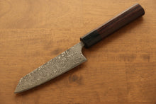  Masakage Kumo VG10 Damascus Small Bunka Japanese Knife 120mm Shitan Handle - Japanny - Best Japanese Knife