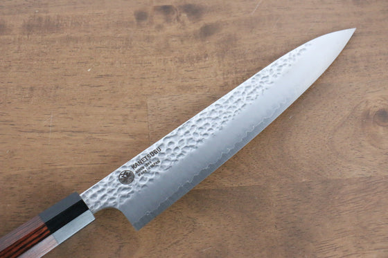 Seki Kanetsugu Heptagon Wood VG10 Hammered Gyuto 200mm Pakka wood (heptagonal) Handle - Japanny - Best Japanese Knife