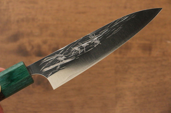 Yu Kurosaki Juhyo R2/SG2 Hammered Petty-Utility Japanese Knife 120mm Shitan Handle - Japanny - Best Japanese Knife