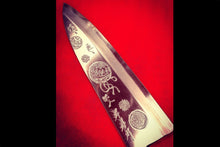  Sakai Takayuki Kasumitogi White Steel Temari engraving Deba 165mm - Japanny - Best Japanese Knife