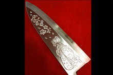  Sakai Takayuki Kasumitogi White Steel Maikotosakura engraving Deba - Japanny - Best Japanese Knife