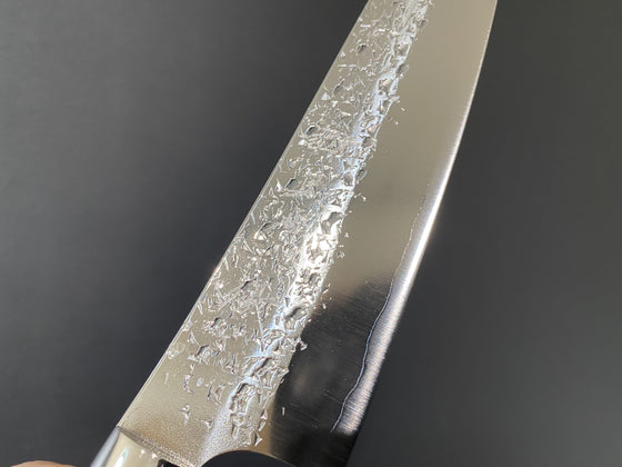 Yu Kurosaki Yu Kurosaki Shizuku R2/SG2 Hammered Santoku Japanese Knife 165mm with Stabilized wood Handle - Japanny - Best Japanese Knife