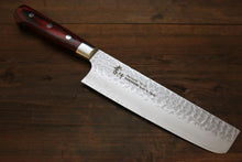 Sakai Takayuki VG10 33 Layer Damascus Nakiri Japanese Knife 160mm Mahogany Pakka wood Handle (Super Deal) - Japanny - Best Japanese Knife