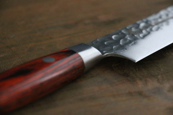 Sakai Takayuki VG10 33 Layer Damascus Petty-Utility 150mm Mahogany Pakka wood Handle - Japanny - Best Japanese Knife