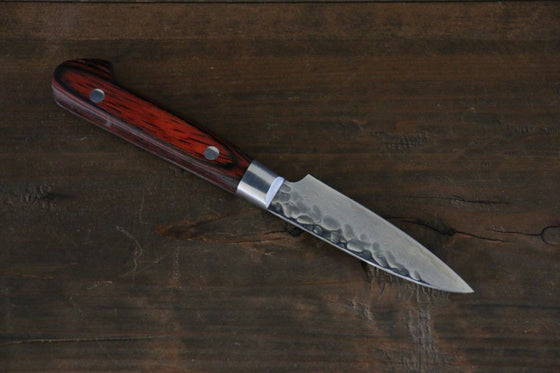 Sakai Takayuki VG10 33 Layer Damascus Petty-Utility  80mm Mahogany Pakka wood Handle - Japanny - Best Japanese Knife