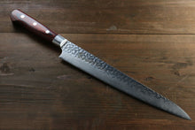  Sakai Takayuki VG10 33 Layer Damascus Sujihiki Japanese Knife 240mm Mahogany Pakka wood Handle - Japanny - Best Japanese Knife