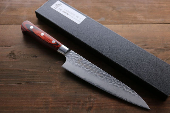 Sakai Takayuki VG10 33 Layer Damascus Gyuto 180mm Mahogany Pakka wood Handle - Japanny - Best Japanese Knife