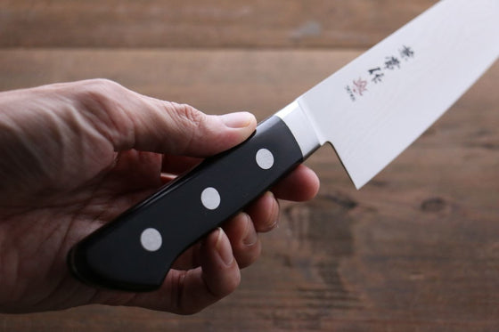 Kanetsune VG10 33 Layer Damascus Santoku 180mm Pakka wood Handle - Japanny - Best Japanese Knife