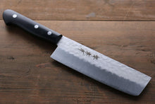  Sakai Takayuki Blue Steel Hammered 3 Layer Nakiri  165mm - Japanny - Best Japanese Knife