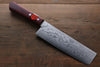 Shigeki Tanaka VG10 17 Layer Damascus Hand Forged Japanese Chef's Nakiri Knife 160mm - Japanny - Best Japanese Knife