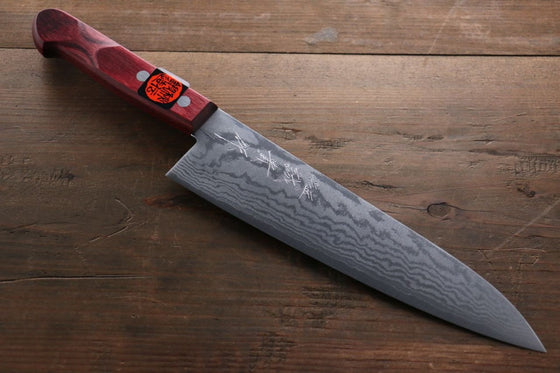 Shigeki Tanaka VG10 17 Layer Damascus Hand Forged Japanese Chef's Gyuto Knife 180mm - Japanny - Best Japanese Knife