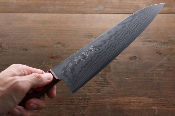 Shigeki Tanaka VG10 17 Layer Damascus Hand Forged Japanese Chef's Gyuto Knife 180mm - Japanny - Best Japanese Knife