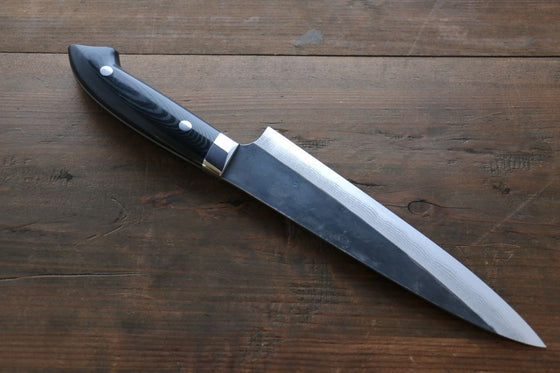 Takeshi Saji Blue Super Gyuto 180mm Nomura Black Micarta Handle - Japanny - Best Japanese Knife