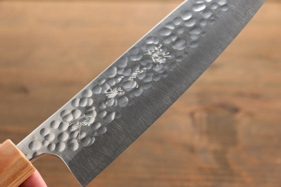 Yu Kurosaki R2/SG2 steel Hammered Japanese Chef's Santoku Knife 180mm - Japanny - Best Japanese Knife